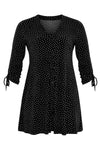Cardigan wide bot string DOTS - black - #4
