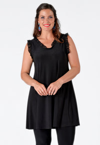 Singlet wide bottom ruffle DOLCE - black - #2