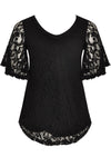 Tunic flare LACE - black - #2