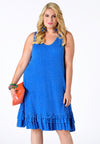Dress-singlet ruffled DOTS - blue - #2