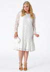 Dress frill LACE - white