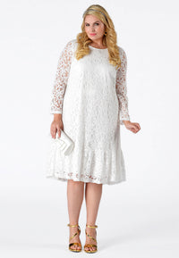 Dress frill LACE - white - #2