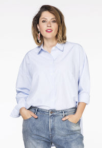 Blouse big stripe - blue - #1