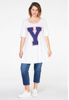 Tunic wide bottom Y - white - #1