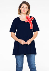 Tunic flare scarf breton - blue - #2