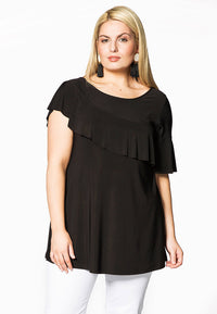 Tunic flare asym frill DOLCE - black - #2
