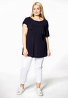 Tunic flare asym frill DOLCE - blue - #1