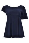 Tunic flare asym frill DOLCE - blue - #4