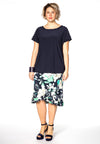 Skirt tube ruffled LINA - blue - #1