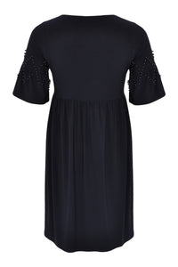 Dress ruffles/pearls DOLCE - blue - #3