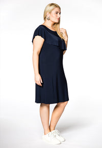 Dress A symm frill DOLCE - blue - #1