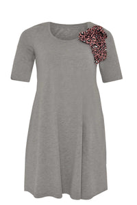 Dress scarf leopard - grey - #4