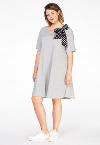Dress scarf dots - grey - #1