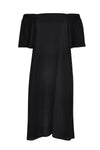 Dress long elastic back - black - #4