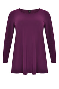 Shirt flare long sl DOLCE - purple - #4