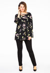 Tuniek flare bandjes tulip - Zwart