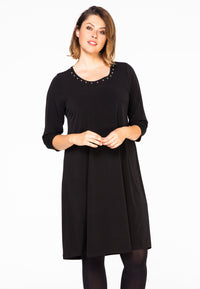 Dress studded neck DOLCE - black - #2
