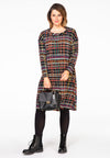 Dress turned neck CHECK - multi - #1