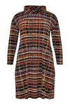 Dress turned neck CHECK - multi - #4