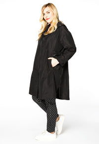 Coat hooded - black - #1