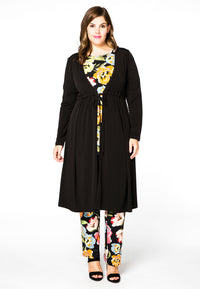 Cardigan waist string DOLCE - black - #1