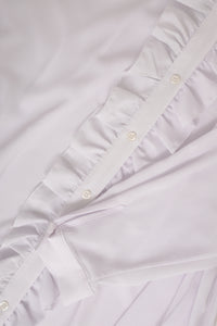 Blouse ruffled bubble - white - #5