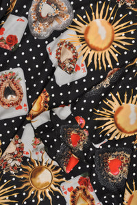 Tunic frilled cuff GAMECARD - black - #5