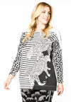 Sweater leopard stripe - white - #1