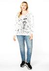 Sweater GIRL PRINT - ecru - #1