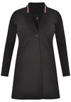 Blazer v-neck collar interlock - black - #4