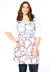 Tunic wide bottom FLOWER - multi - #2