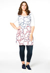 Tunic wide bottom FLOWER - multi - #1