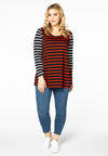 Tunic flare mix breton - blue - #1