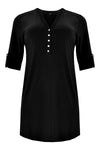 Tunic grandad collar DOLCE - black - #4