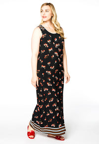 Dress long CHERRY - black - #1