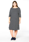 Dress shoulder bow BRETON - blue - #1