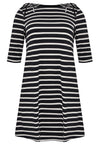 Dress shoulder bow BRETON - blue - #5