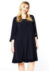 Dress ruffled button sleeve DOLCE - blue - #2