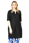 Tunic pleat LINEN - black - #1