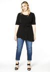 Shirt asym bottom DOLCE - black - #1