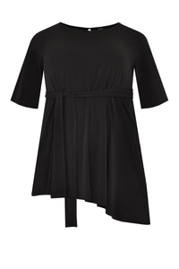 Shirt asym bottom DOLCE - black - #4