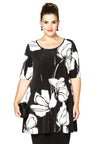 Tunic wide bottom ANNABEL - black - #2