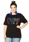 Shirt wide KARMA - black - #2