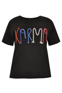 Shirt wide KARMA - black - #4