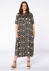 Blouse long pockets AFRICA - white - #1