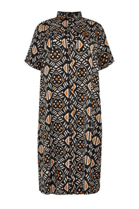 Blouse long pockets AFRICA - white - #4