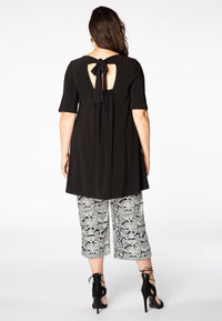Tunic bow wide bottom DOLCE - black - #3