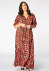 Dress cross-overlay RED LEO - red - #2
