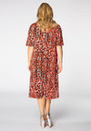 Jurk met cut-out halslijn RED LEODress cut-out RED LEO - red - #3