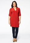 Tunic DOLCE grandad collar - orange - #1